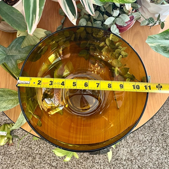 Carnival Glass Vintage Bowl Hand Blown - Picture 5 of 6